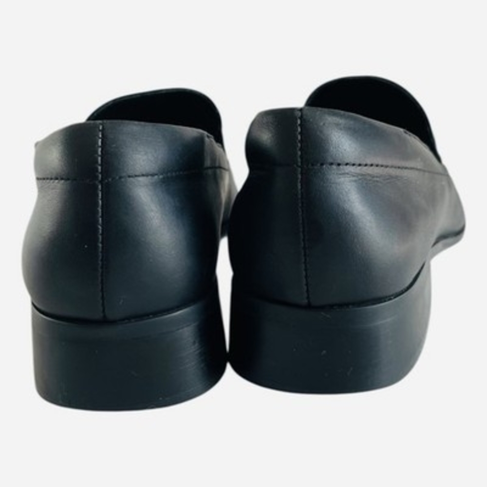 Liz Claiborne Villager Hilda Black Leather Slip-On Loafers Womens 6.5 Flats - Picture 8 of 10